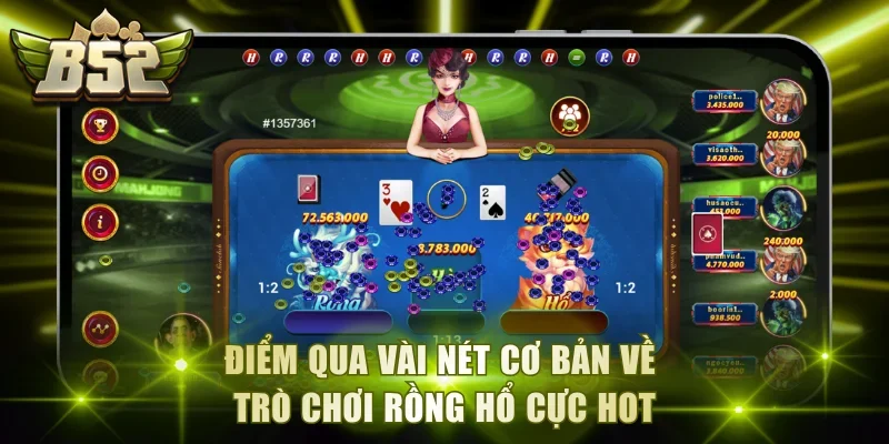 Điểm qua vài nét cơ bản về trò chơi rồng hổ cực hot